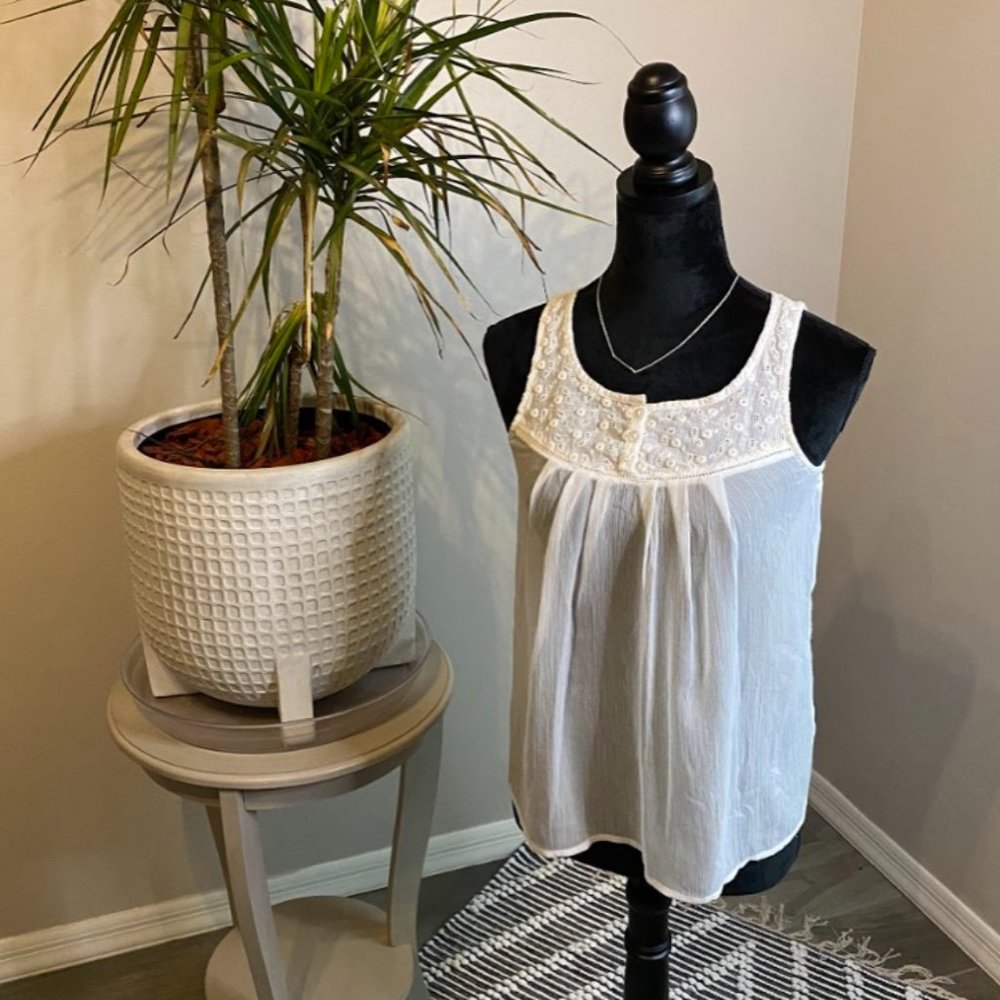 Sleeveless Peasant Top